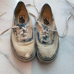 Purposely Distressed/Bleached Vans from Free People - Size 7